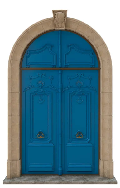 Klasyczne Drzwi Pięknych Domów — Zdjęcie stockowe