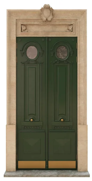 Классическая Дверь Красивых Домов — стоковое фото