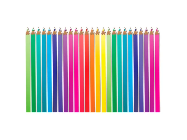 Ołówki Kolory Ilustracja Wektorowa Vector Ołówek — Wektor stockowy