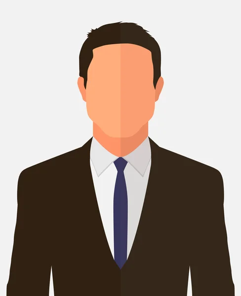 Sziluettjét Ismeretlen Személy Profilkép Silhouette Profil Férfi Avatar Profil Férfi — Stock Vector