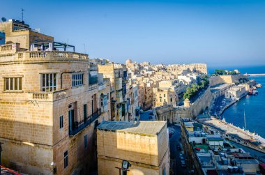 Valletta limanının görüntüsü, malta