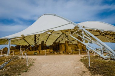 Hagar Qim. Bir Neolitik Sanctuary, 3600 - M.ö. 3200 iç oda. Unesco Dünya Mirası Listesi