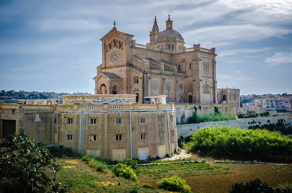 Basílica Santuário Nacional Bem Aventurada Virgem Pinu Gozo Malta — Fotografia de Stock