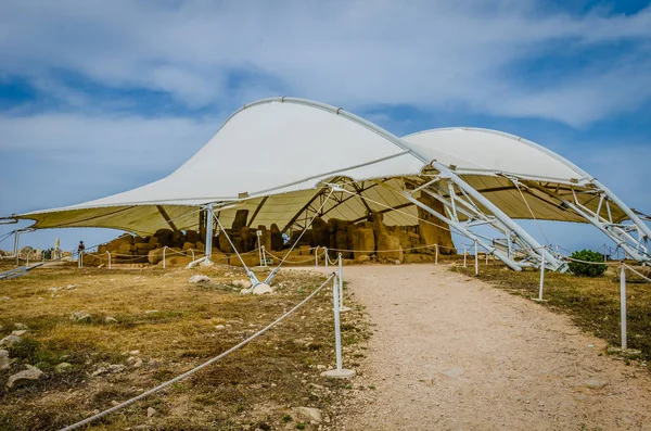 Hagar Qim. Bir Neolitik Sanctuary, 3600 - M.ö. 3200 iç oda. Unesco Dünya Mirası Listesi