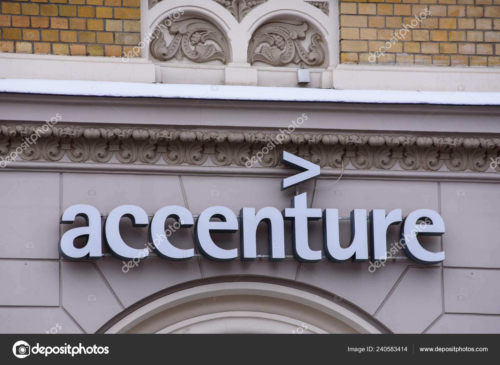 2018 Riga Latvia Logo Accenture Company Accenture Global Management  Consulting — Stock Editorial Photo © gints.ivuskans #240583414, image size:1600x1168