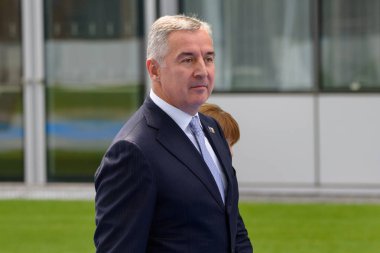 Brüksel, Belçika - 11 Temmuz 2018: Nato'ya Gelen Dünya Liderleri, Kuzey Atlantik Antlaşması Örgütü, Zirve 2018