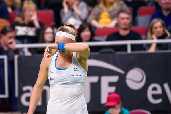 Riga Lettonie Février 2019 Fedcup Bnp Paribas Coupe Monde Tennis — Photo