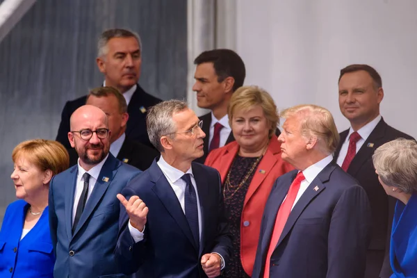 2018 브라셀 벨기움 2018 Official Opening Ceremony Nato North Atlantic — 스톡 사진