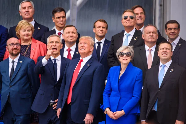 Bruxelas Bélgica Julho 2018 Cerimônia Abertura Oficial Otan Organização Tratado — Fotografia de Stock