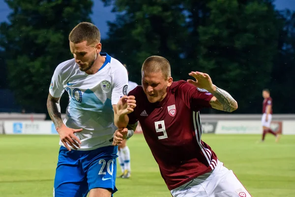 Riga Latvia Junio 2019 Uefa Euro 2020 Juego Clasificación Entre — Foto de Stock