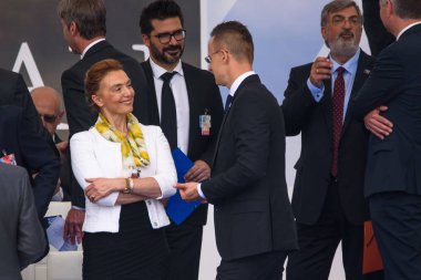 11.07.2018. BRÜZSEL, BELGIUM. NATO için Resmi Açılış Töreni (Kuzey Atlantik Antlaşma Örgütü) SUMMIT 2018