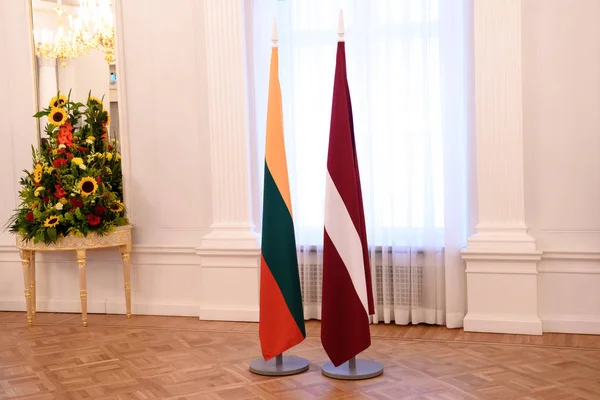 Riga Letland Juli 2019 Aankomst Van President Van Litouwen Gitanas — Stockfoto