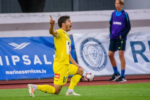 Riga Lettland August 2019 Sebastian Dahlstrom Während Der Dritten Qualifikationsrunde — Stockfoto