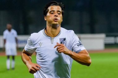 Riga, Letonya. 08 Ağustos 2019. Joao Carlos, Uefa Avrupa Ligi Üçüncü Ön Eleme Turu 1..