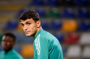 RIGA, LATVIA. 24 Eylül 2020. Mohamed Elyounoussi, RIGA FC ve CELTIC arasındaki maçtan sonra CELTIC takımının oyuncusu. UEFA Avrupa Ligi Üçüncü Ön eleme Turu.