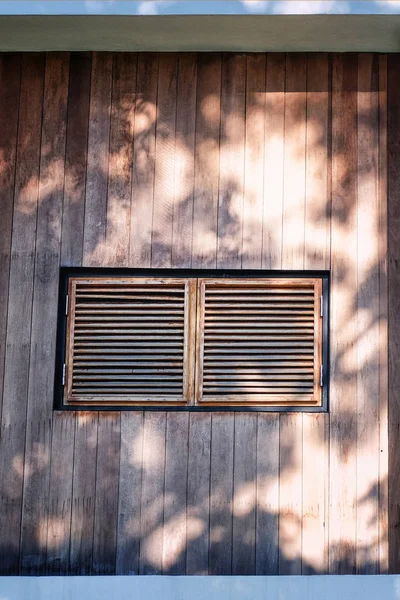 Ventana Madera Iluminación — Foto de Stock