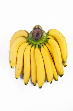 Beyaz arka planda izole edilmiş muzlar.