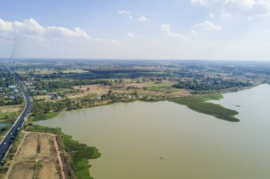 Yeşil alan kuş bakışı manzaralar