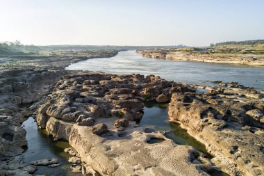 Üstten görünüm drone Kanyon aralığı 3000 böke Tayland hava fotoğrafı