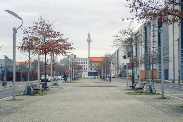 Street View Berlin Skyline Retro Vintage Instagram Style Grunge Pastel — Foto de Stock