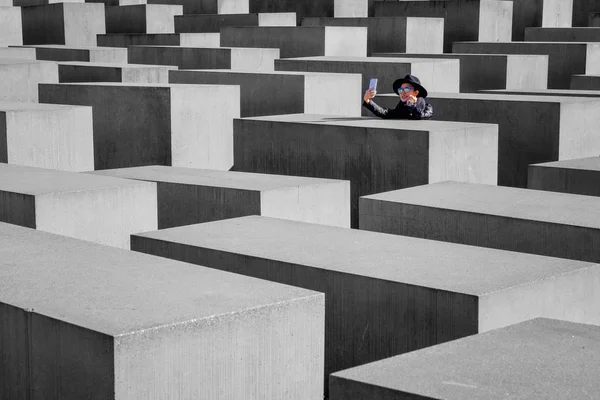 Berlin Almanya Şubat 2017 Holocaust Memorial Için Öldürülen Yahudilerin Avrupa — Stok fotoğraf