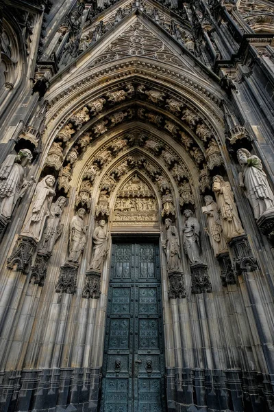 Vorderansicht Des Haupteingangs Zum Kölner Dom Deutschland — Stockfoto