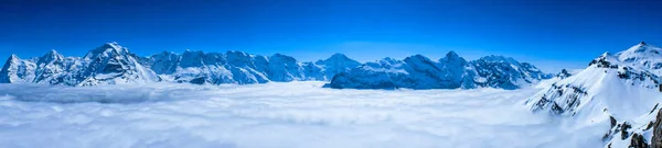 シルトホルン スイスからスイスのスカイラインの見事なパノラマ ビュー — ストック写真