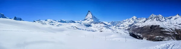 雪峰マッターホルン ツェルマット スイスの美しい全景 — ストック写真