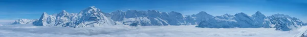 Atemberaubender Panoramablick Schneeberg Der Schweizer Skyline Vom Schilthorn Schweiz — Stockfoto