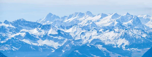 Rigi Kulm 'den panoramik manzaralı Alps (Rigi Dağı Zirvesi, Kraliçe 