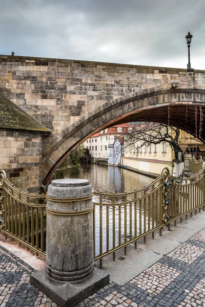 Festői Kampa Hajnalban Prága Cseh Köztársaság — Stock Fotó