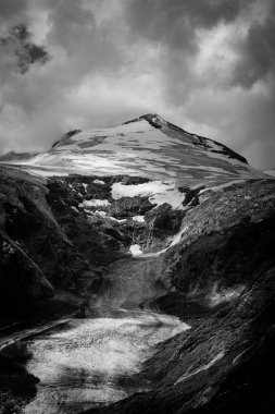 Günbatımı, Grossglockner, Milli Parkı Hohe Tauern, Avusturya