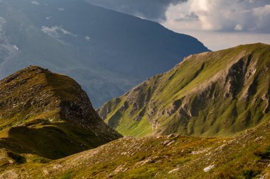 Gün batımı Grossglockner, Milli Parkı Hohe Tauern, Avusturya