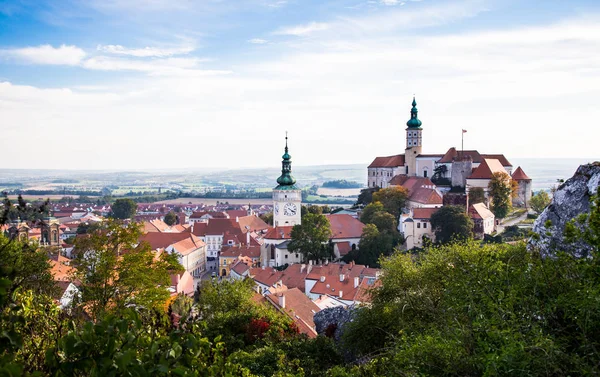 South Moravian small town of Mikulov — Stock Photo, Image