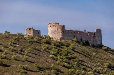 Kale bir tepede harabe.