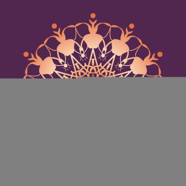 Mandala desen. Çiçek yuvarlak dekoratif sembolü. Vintage Dekor elementleri.