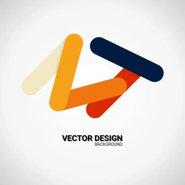 Moderne Business-Ikone. geometrisches Emblem. abstrakter trendiger Vektor — Stockvektor