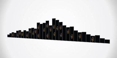 Vektör şehirler siluet kümesi. Tasarım arka plan