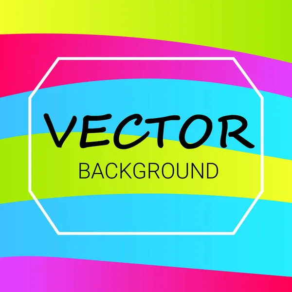 Abstrakter farbiger Hintergrund mit Wellen. Vektormuster — Stockvektor