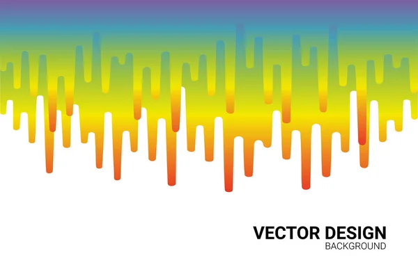 Abstraktní staré pozadí s barevnými zaoblenými obrazci — Stockový vektor