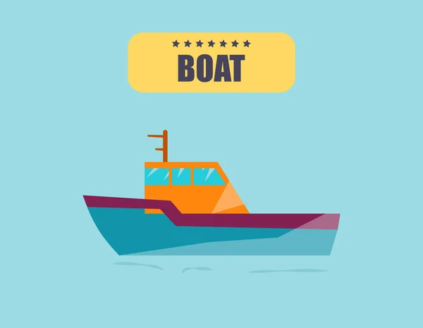 Barco en el transporte marítimo, ilustración de barcos de transporte marítimo —  Fotos de Stock