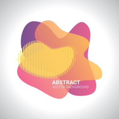 Bulanıklık serbest biçimli şekiller renkli gradyan