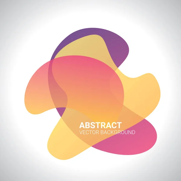 Abstract blur free form shapes color gradient — Stock Vector