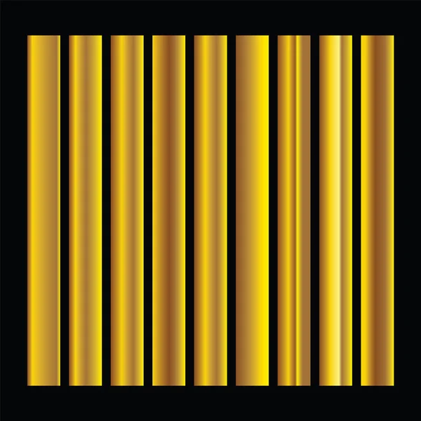 Goldene Quadrate Sammlung. Gold Hintergrund Textur Vektor Symbol nahtlose Muster — Stockvektor