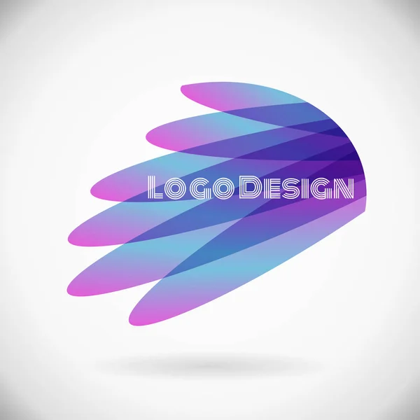 Elemento de diseño geométrico abstracto. Logotipo de SPA vectorial — Archivo Imágenes Vectoriales