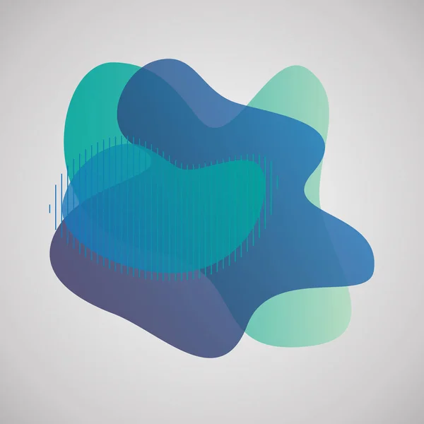 抽象的なぼかし流体有機色のグラデーション形状 — ストック写真