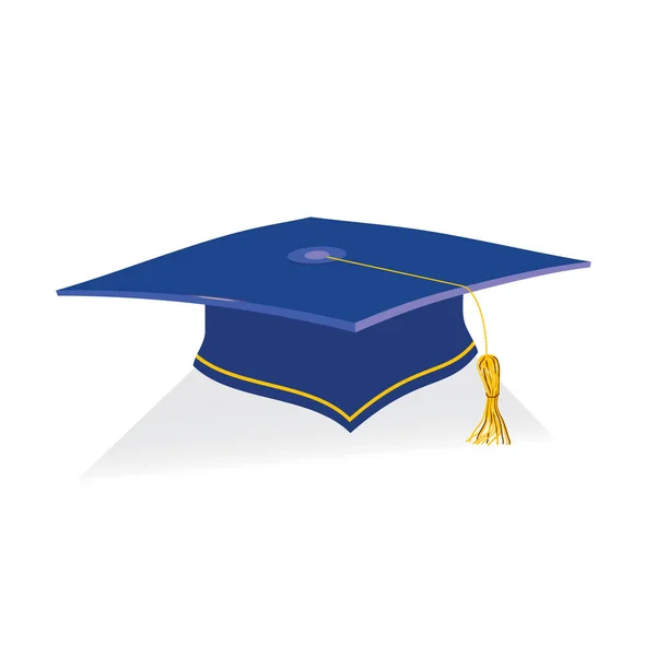 Taça Educação Azul com elementos dourados. Símbolo académico — Fotografia de Stock