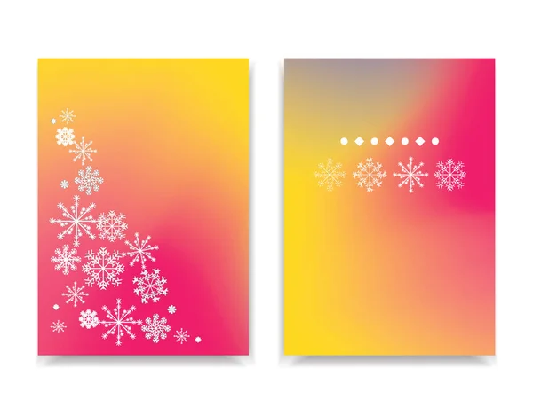 Зимний фон с белой снежинкой. Замороженные поздравительные открытки — стоковый вектор