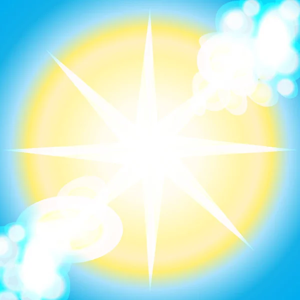 Bright Sun Rays Background. Jpeg ilustrație însorită — Fotografie, imagine de stoc