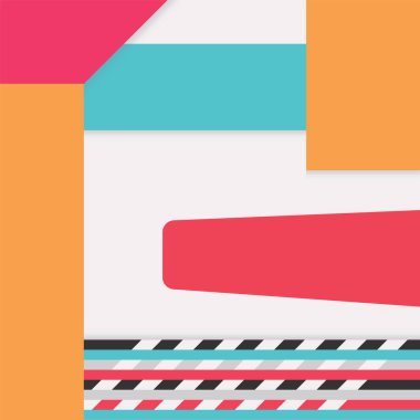 Renkli ağ pankartları. Yerçekimi modası geçmiş. Renkli geometrik dekorasyon konsepti. Güzel afiş. Jpeg illüstrasyonu.